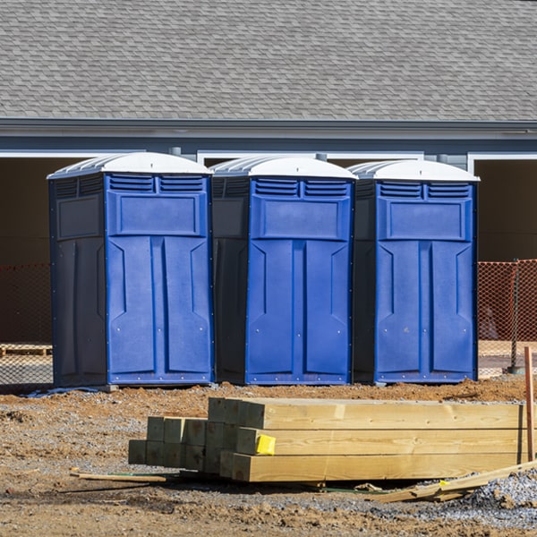 what is the maximum capacity for a single porta potty in Jackson Center Pennsylvania